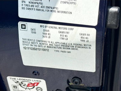 2001 Chevrolet Corvette Base
