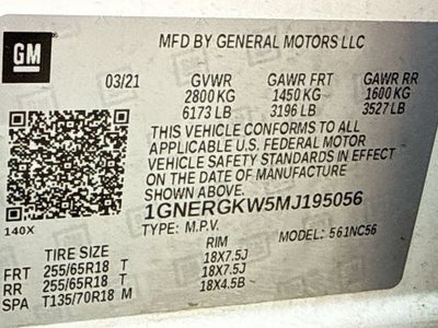 2021 Chevrolet Traverse LT Cloth