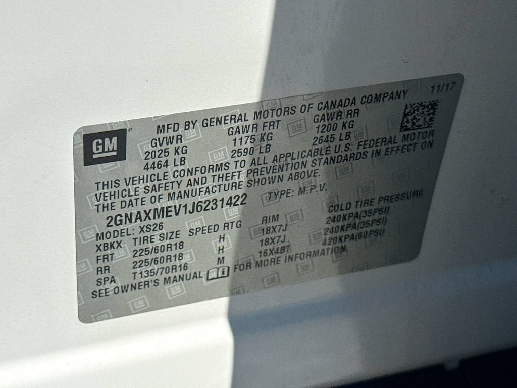 2018 Chevrolet Equinox Premier