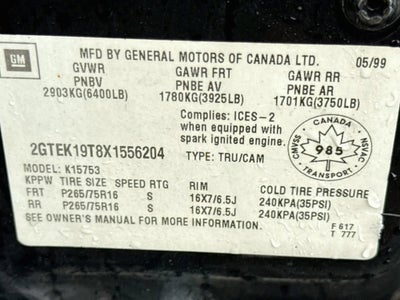 1999 GMC Sierra 1500 SL