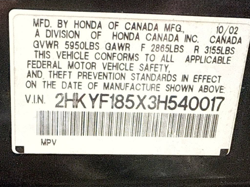2003 Honda Pilot EX
