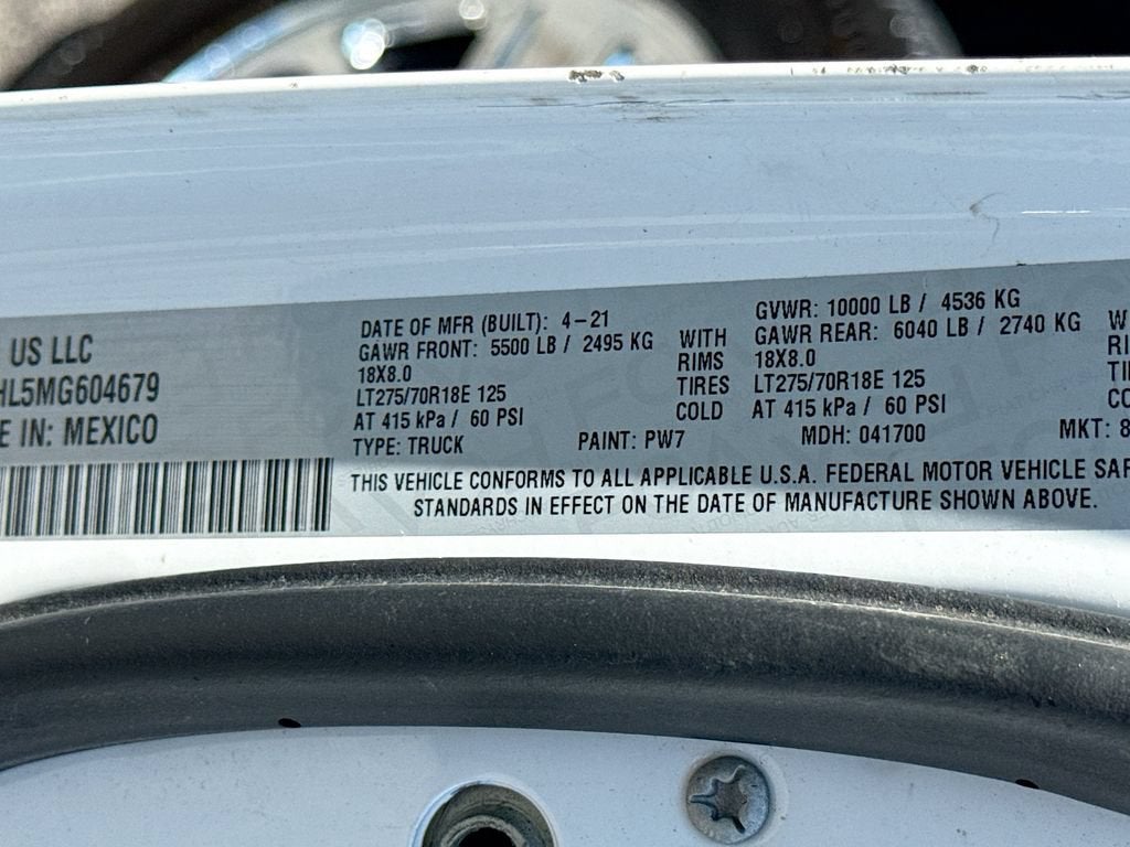 2021 RAM 2500 Tradesman
