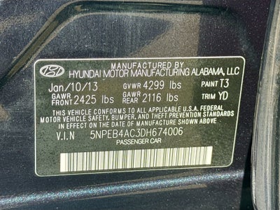 2013 Hyundai Sonata GLS