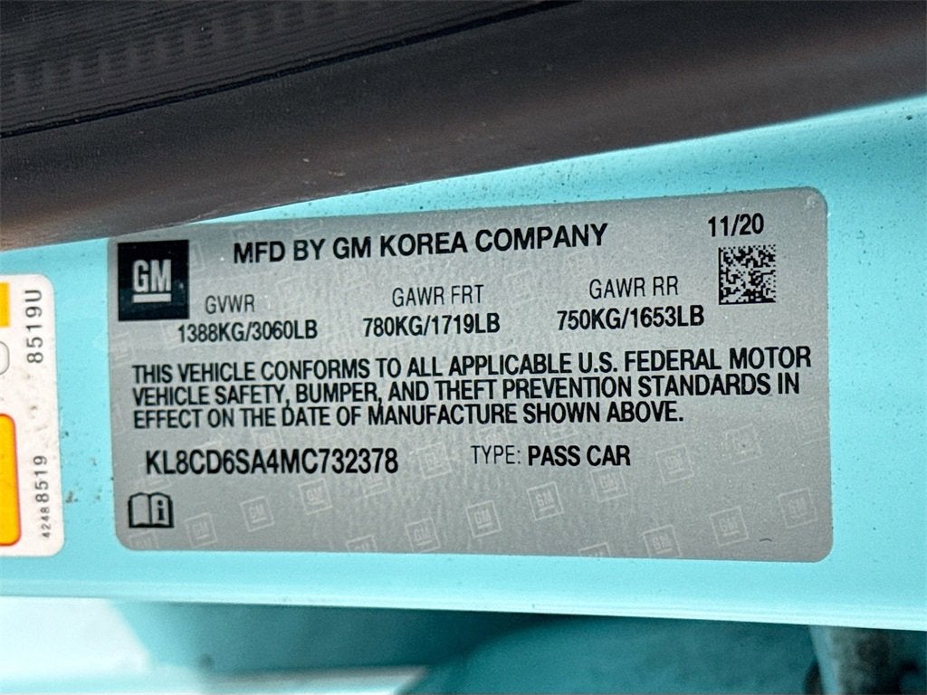 2021 Chevrolet Spark 1LT Automatic