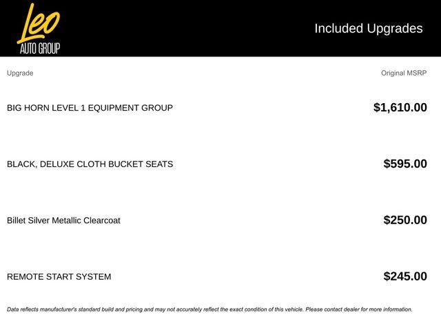 2022 RAM 1500 Big Horn Crew Cab 4x4 5'7' Box