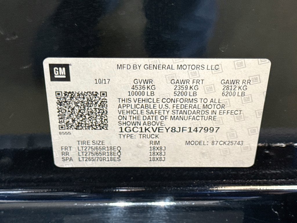 2018 Chevrolet Silverado 2500 HD LT