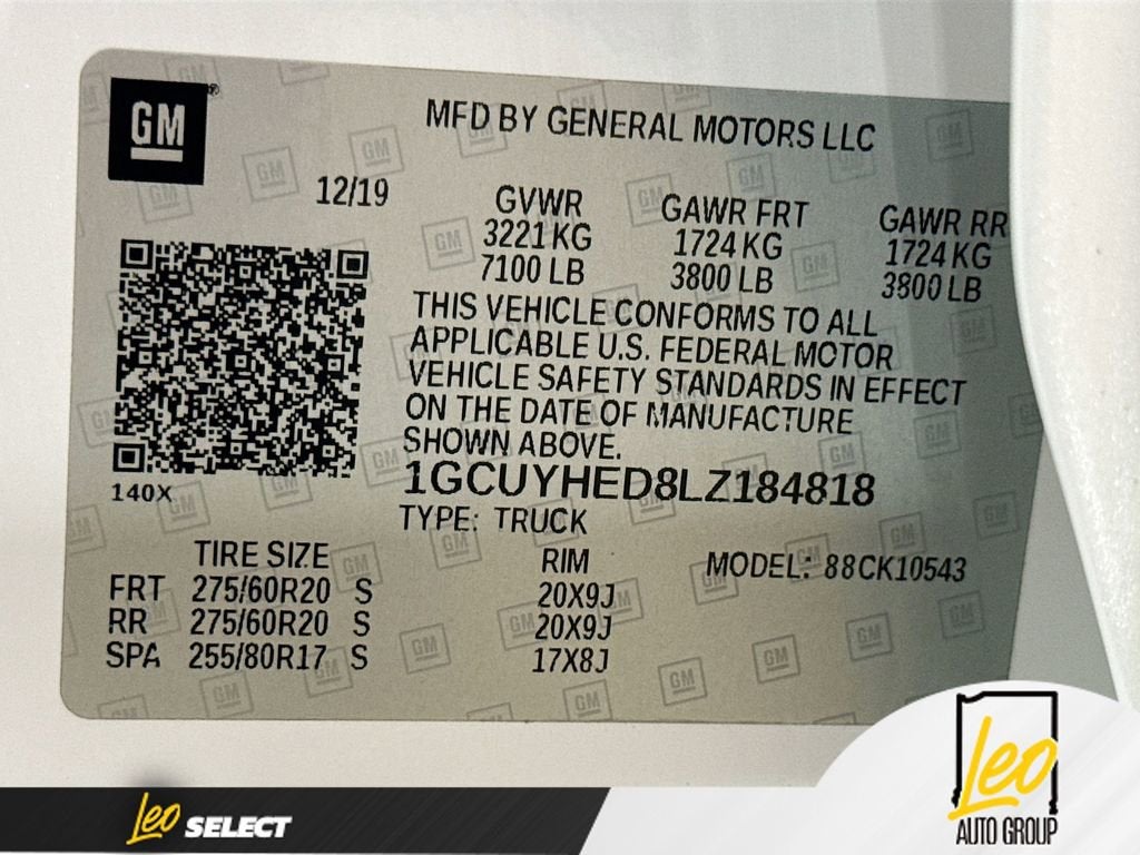 2020 Chevrolet Silverado 1500 High Country