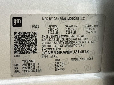 2021 Chevrolet Traverse LT Cloth