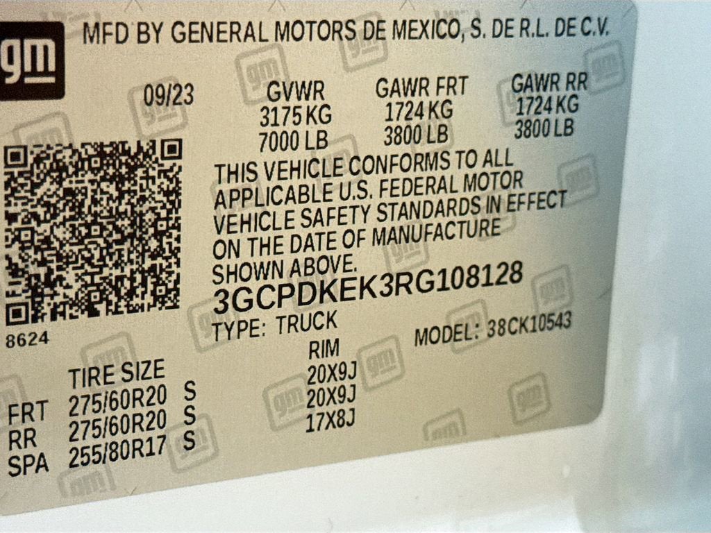 2024 Chevrolet Silverado 1500 LT (2FL)