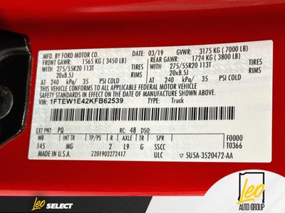 2019 Ford F-150 XLT