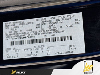 2021 Ford F-150 Platinum