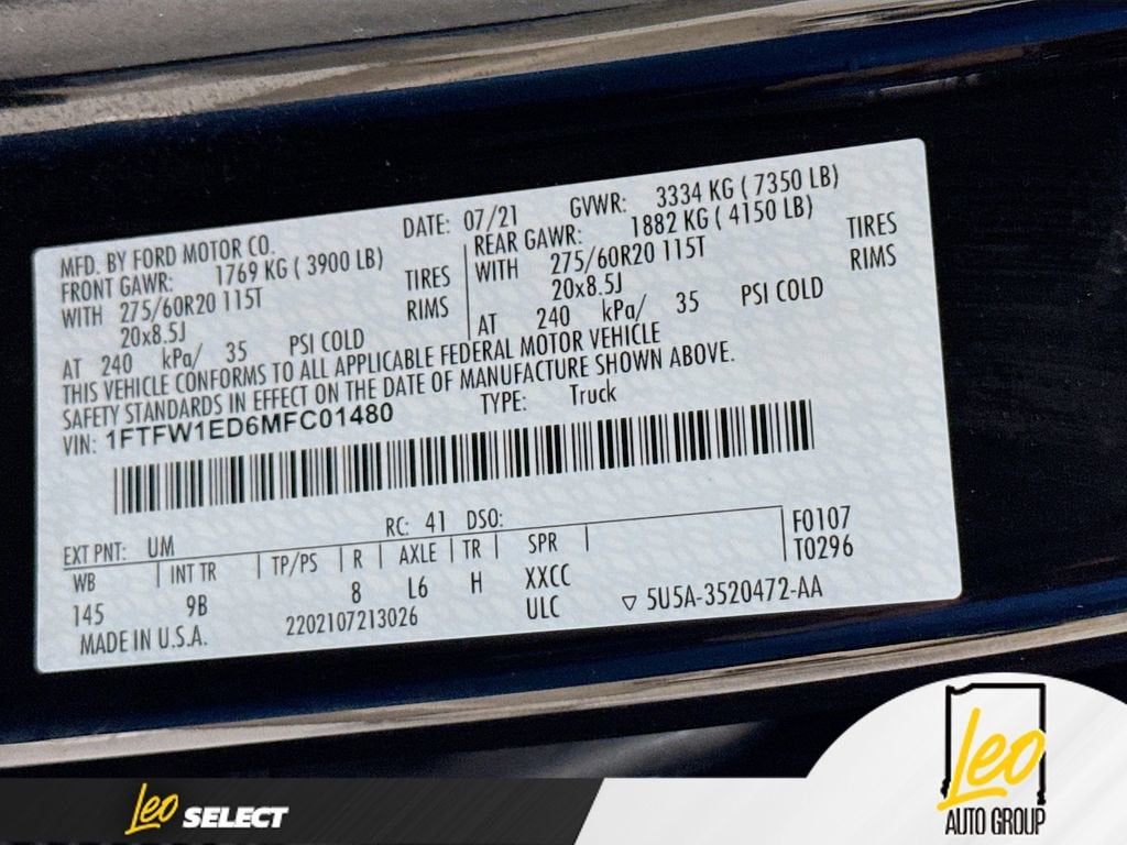 2021 Ford F-150 Platinum