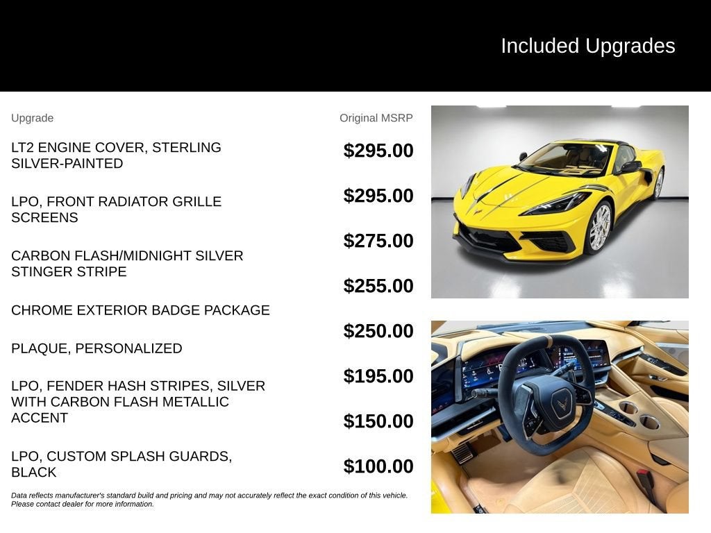 2026 Chevrolet Corvette Stingray 3LT