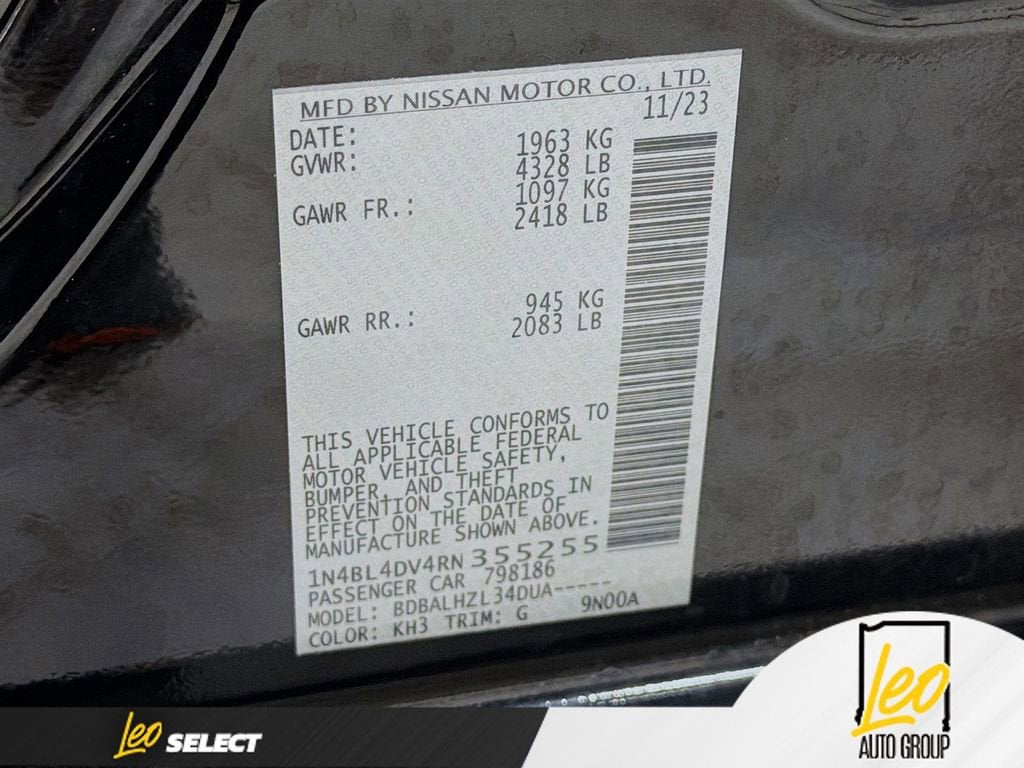 2024 Nissan Altima 2.5 SV