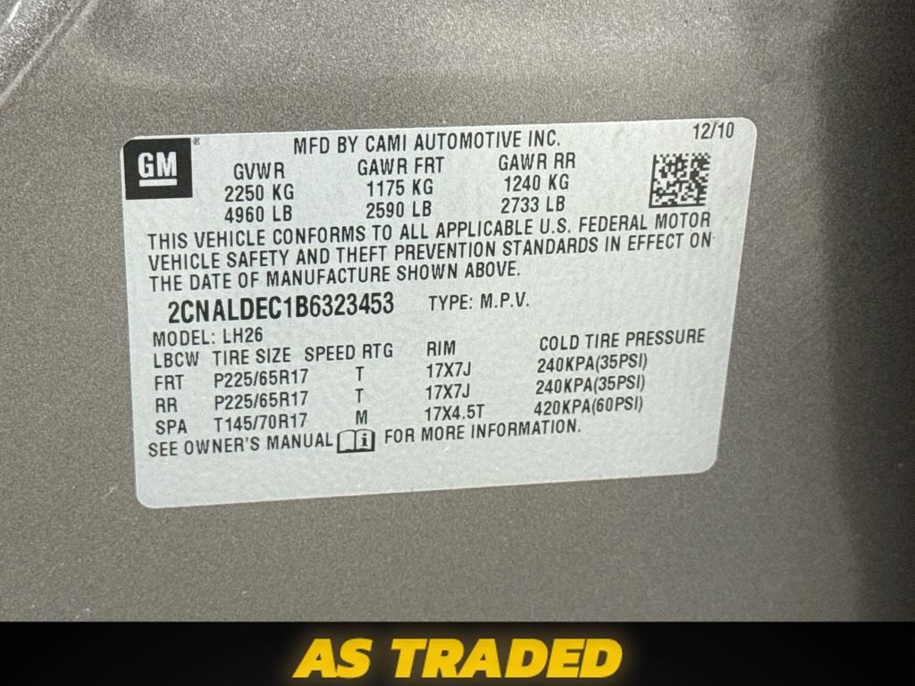 2011 Chevrolet Equinox LT w/1LT