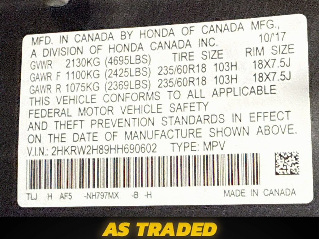 2017 Honda CR-V EX-L