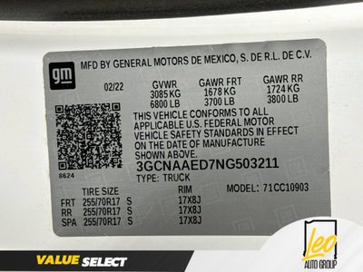 2022 Chevrolet Silverado 1500 Work Truck