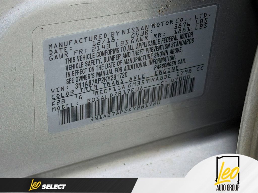 2019 Nissan Sentra SV