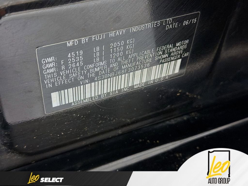 2015 Subaru Legacy 2.5i Limited