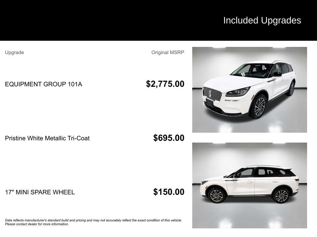 2022 Lincoln Corsair Standard