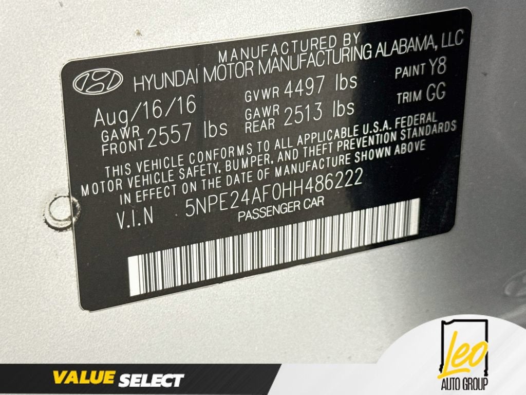 2017 Hyundai Sonata 2.4L