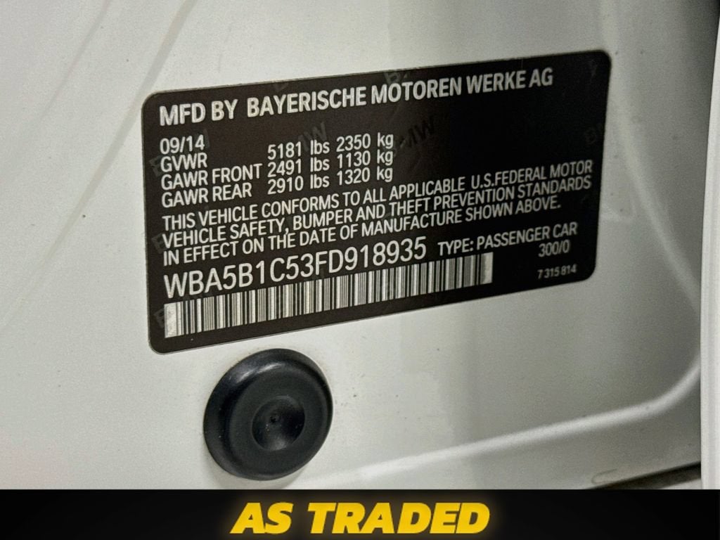 2015 BMW 535i 535i