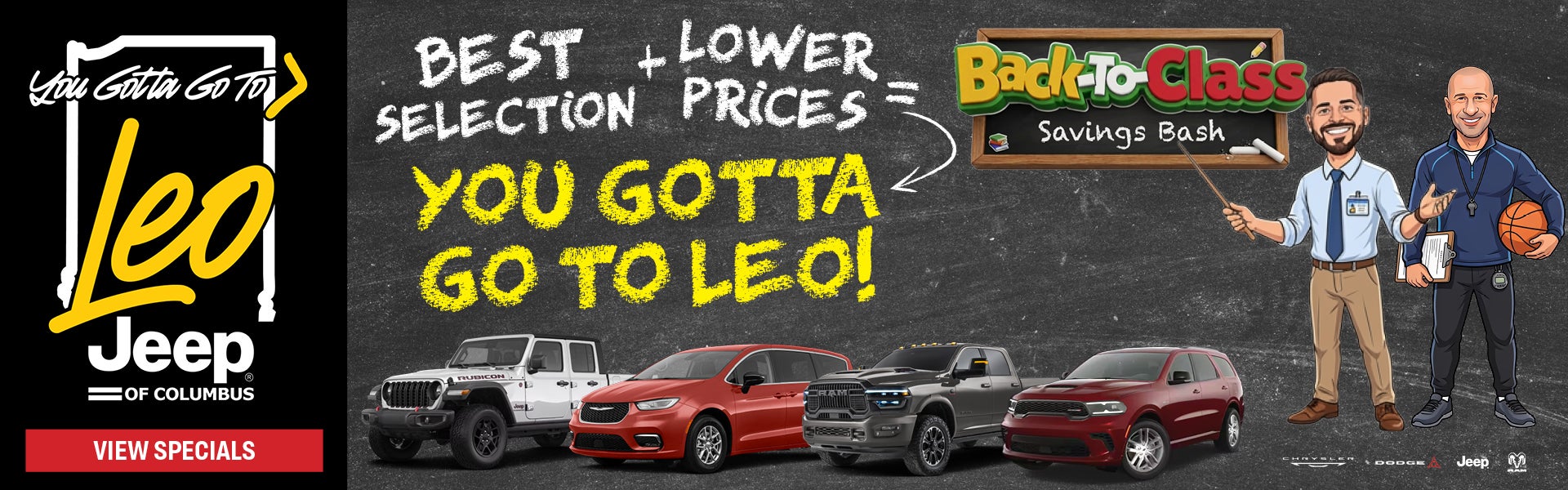 Check Out Our Vehicle Specials!